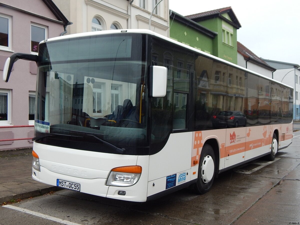 Setra 415 NF von Becker-Strelitz Reisen aus Deutschland in Neubrandenburg am 07.12.2019