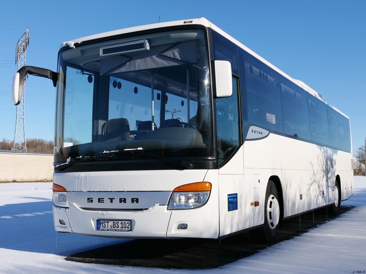 Setra 415 UL von Becker-Strelitz Reisen aus Deutschland in Neubrandenburg am 05.02.2021