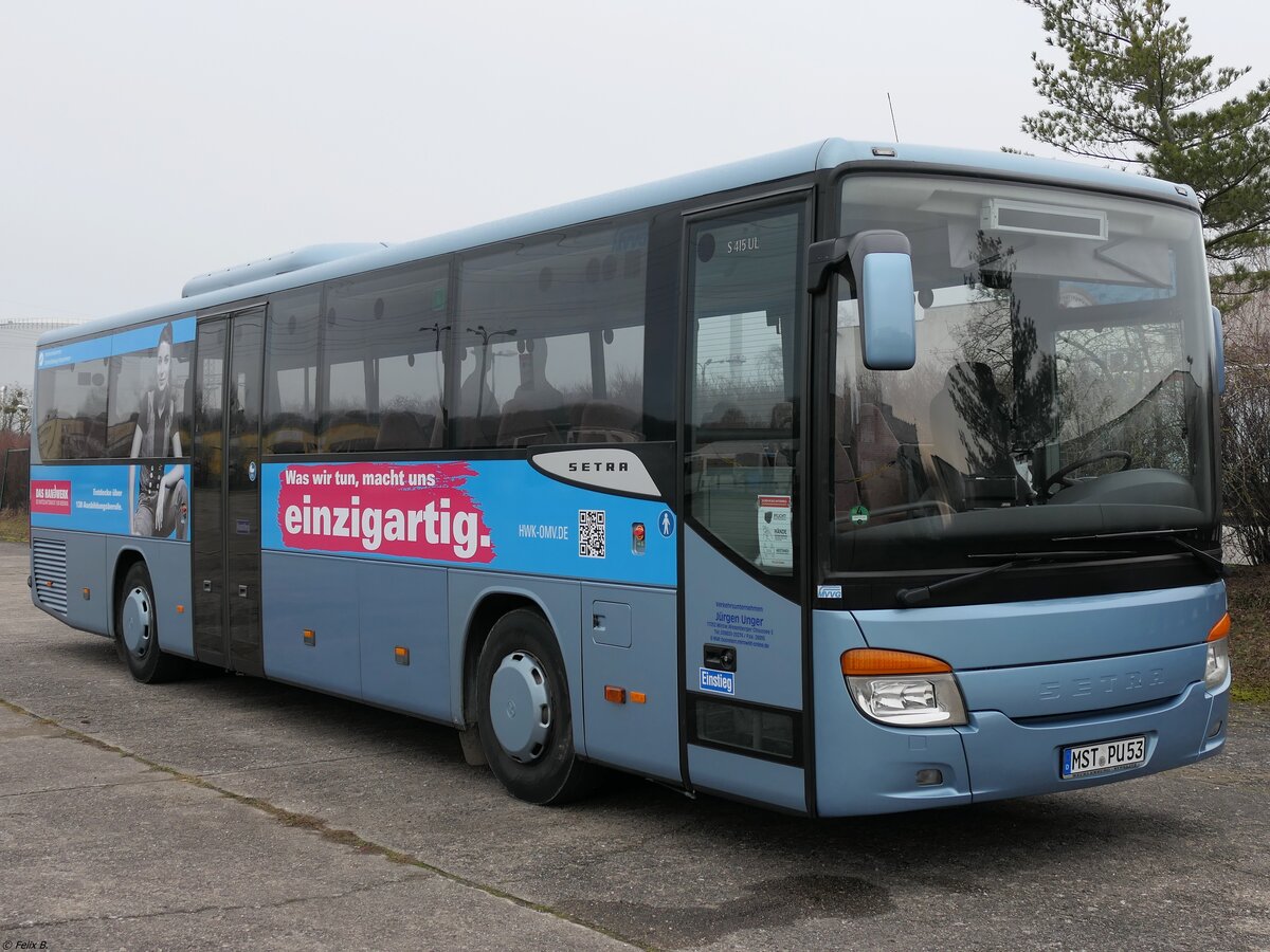 Setra 415 UL von Unger aus Deutschland in Neubrandenburg am 23.01.2021