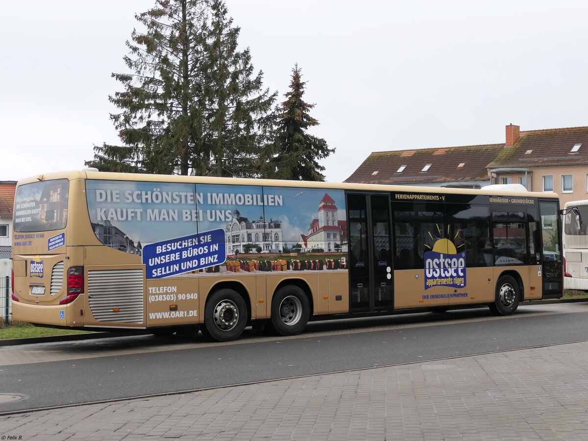 Setra 418 LE Business der VVR in Sassnitz am 29.01.2023