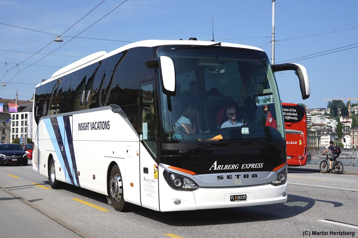 Setra S 515 HD  Insight - Arlberg , Luzern/Schweiz August 2024