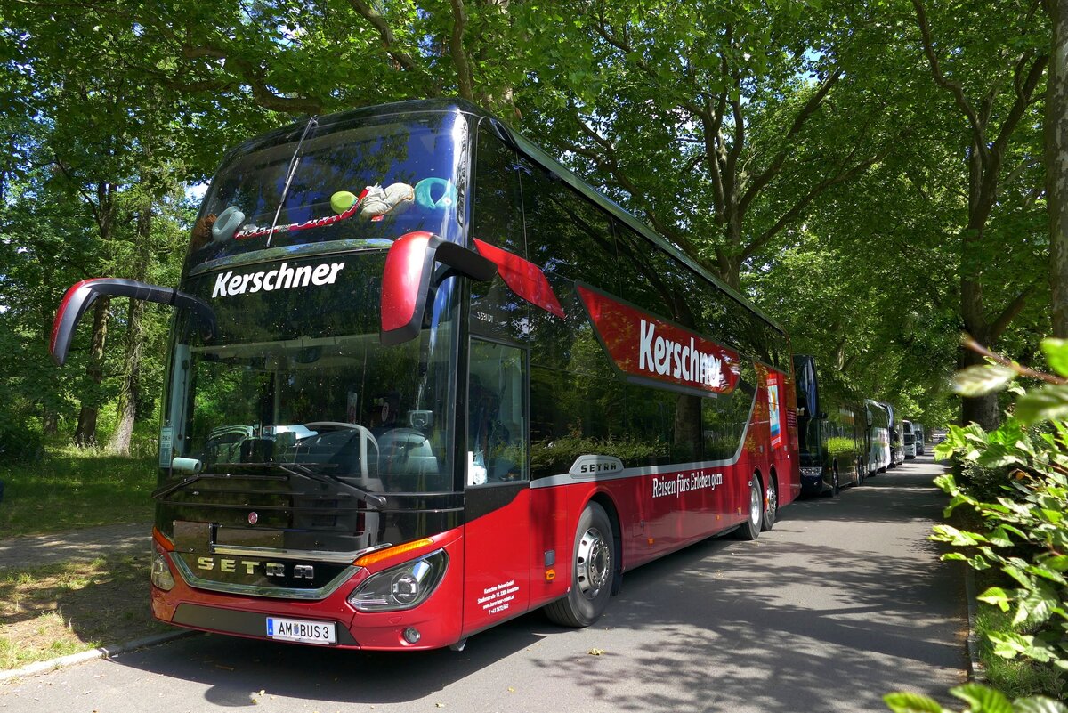 Setra S 531DT, ''Kerschner Reisen'' aus Österreich, Berlin im Juni 2024.