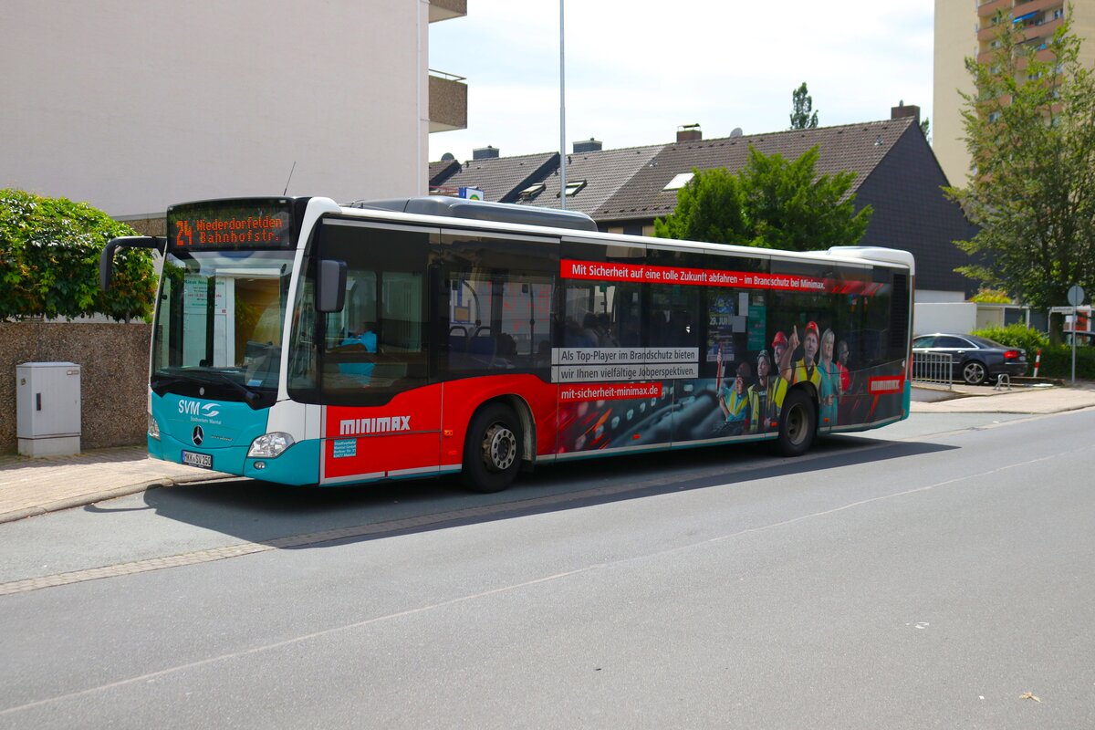 Stadtverkehr Maintal Mercedes Benz Citaro C2 am 05.07.24 in Bischofsheim