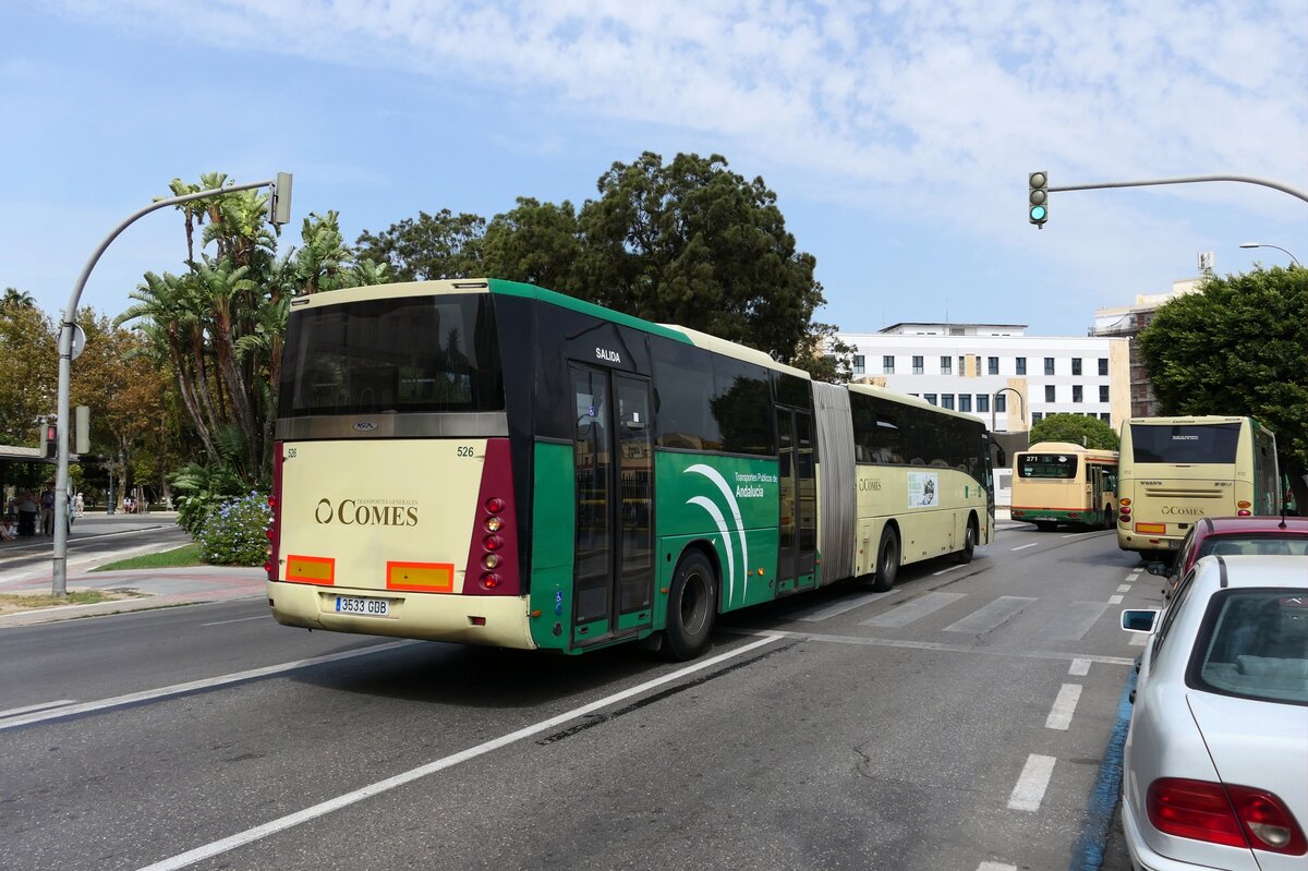 Transportes Generales COMES - Sunsundegui ASTRAL G /Volvo B12, Nr. 526. Cadiz im September 2024.