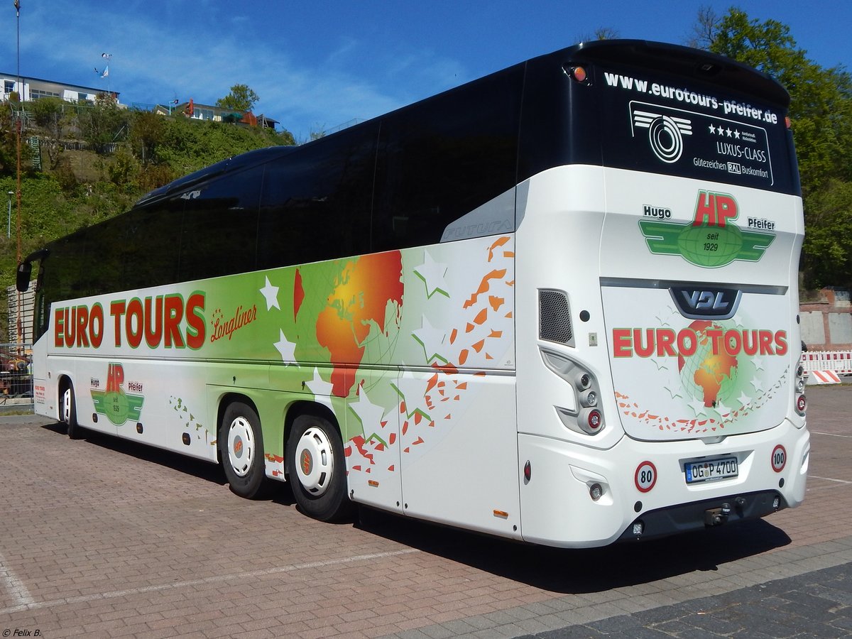 VDL Futura von Euro Tours aus Deutschland im Stadthafen Sassnitz am 06.05.2018