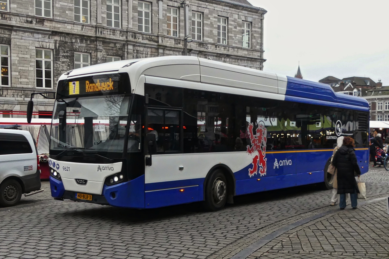 40-BLR-3, VDL eCitea, von Arriva, aufgenommen in Maastricht. 02.2025 