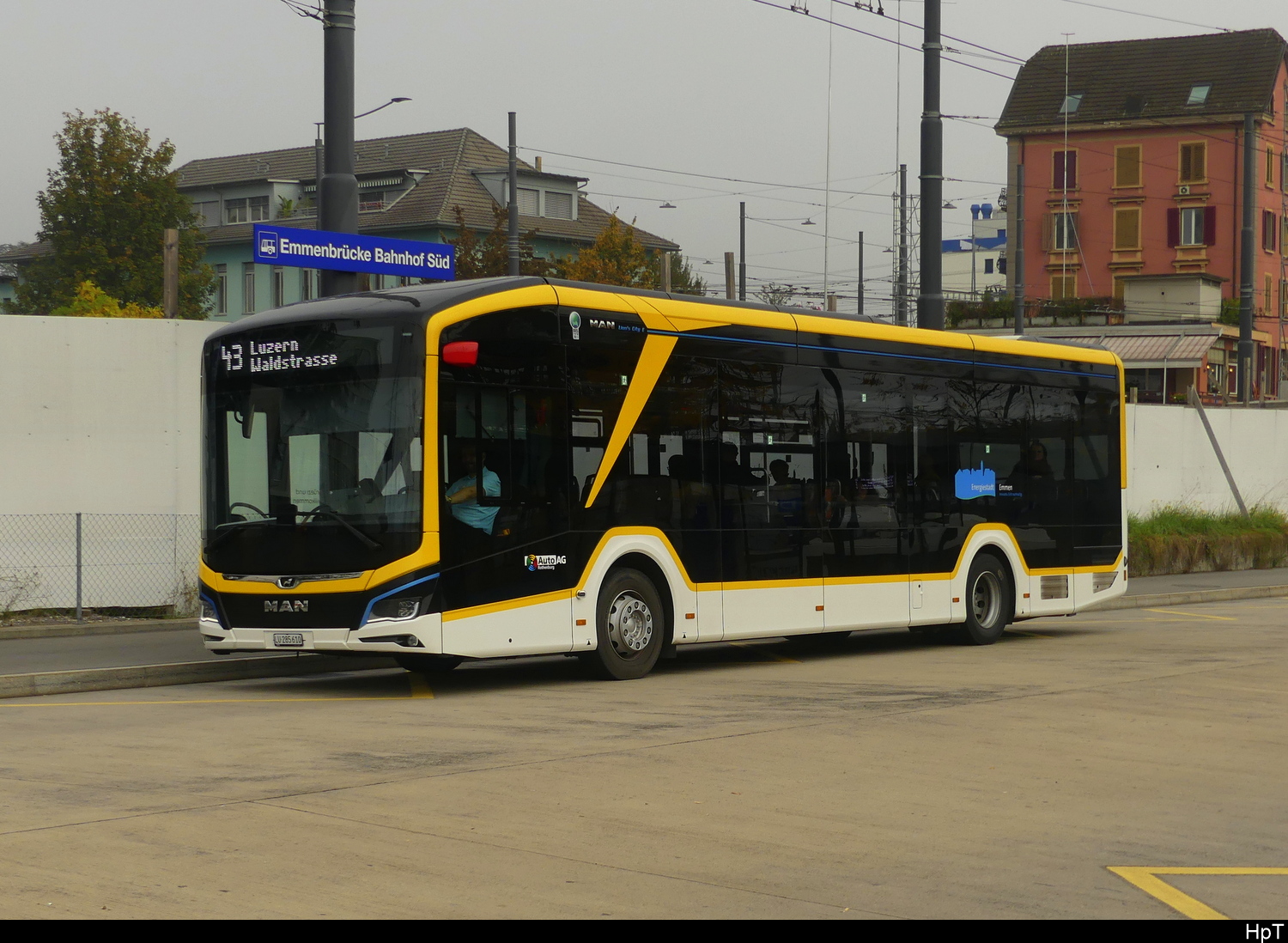 AAGR - MAN Lion`s City E  Nr.80  LU 285610 unterwegs in Emmenbrücke am 2024.10.21