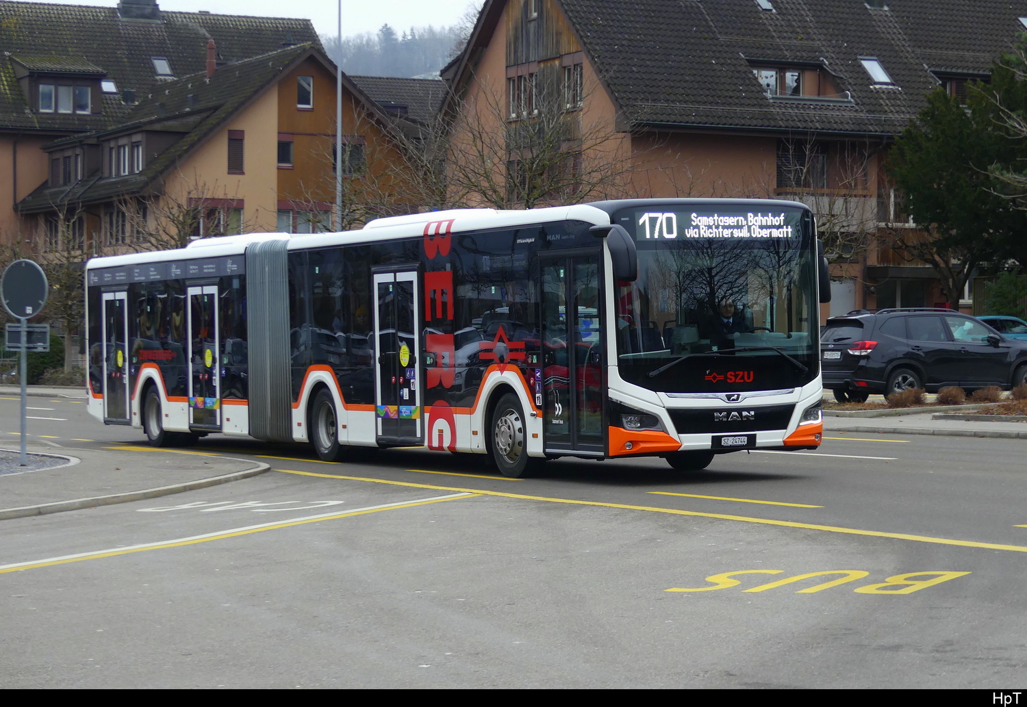 Bamert Bus / Zimmerberg Bus - MAN Lion`s City Hybrid  SZ  24744 unterwegs in Richterswil am 2024.12.27