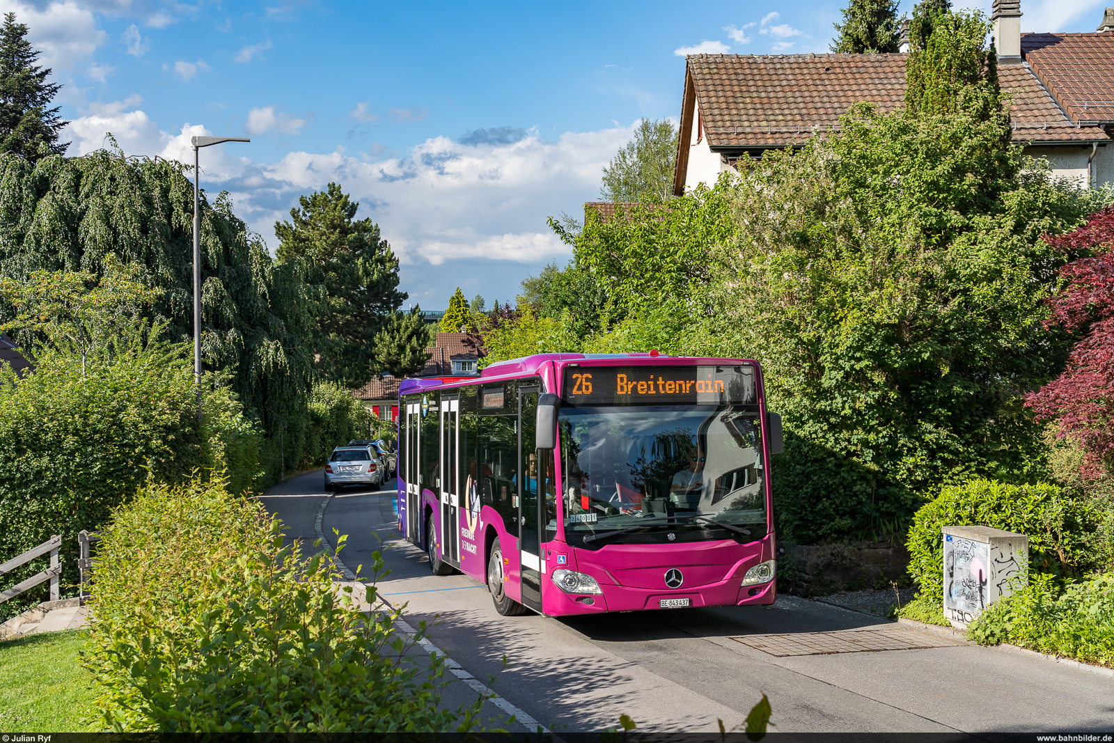 BERNMOBIL Citaro 437 / Bern Wylergut, 7. Juni 2022<br>
26 Wylergut - Breitenrain