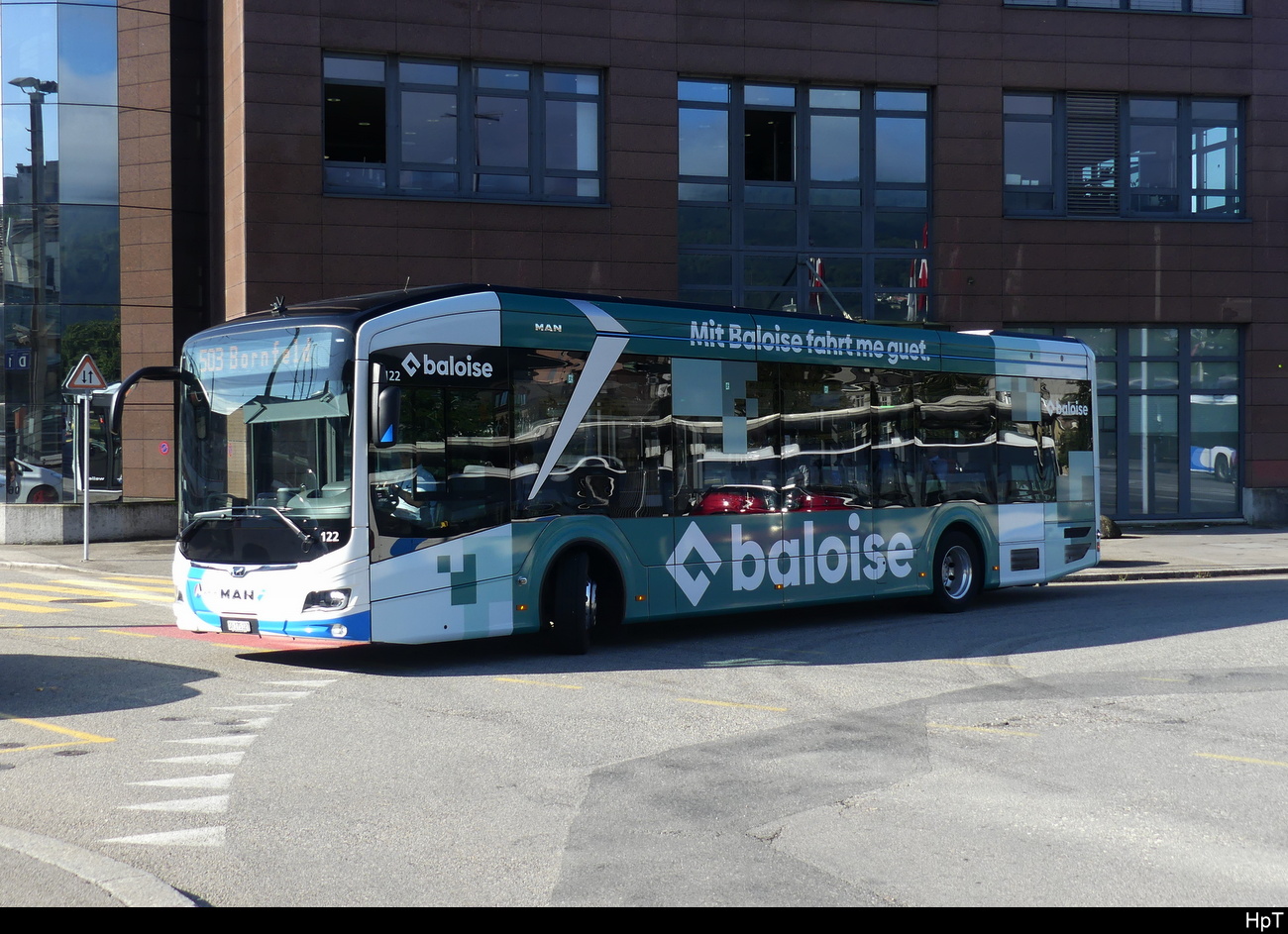 BOGG - MAN Lion`s City Elektro Nr.122  SO  175127 unterwegs in der Stadt Olten am 2024.08.13