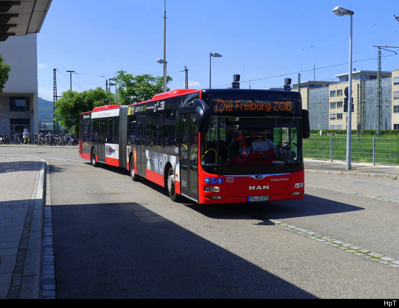 DB - Südbadenbus - MAN Lion`s City  FR.JS 378 im Busbahnhof von Freiburg i.B am 2024.06.07