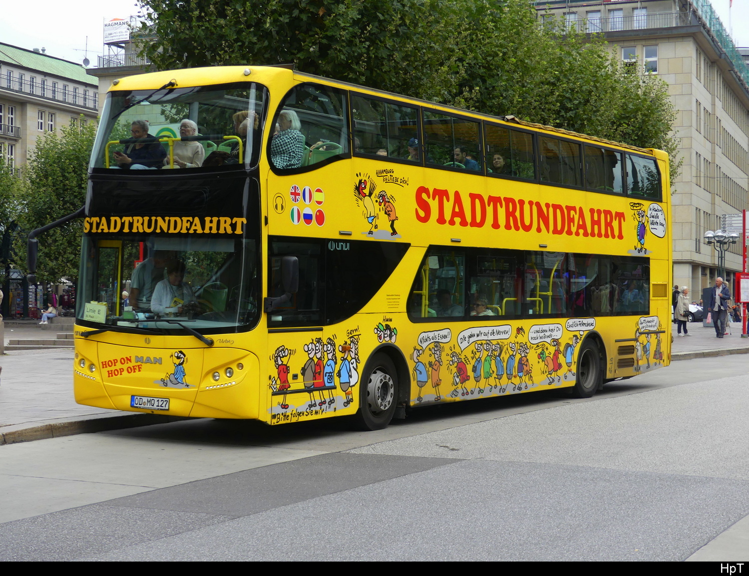 Hamburg Stadtrundfahrt - Doppelstock Bus MAN / UNVI ?  OD.MQ 127 unterwegs in der Stadt Hamburg am 2024.09.17