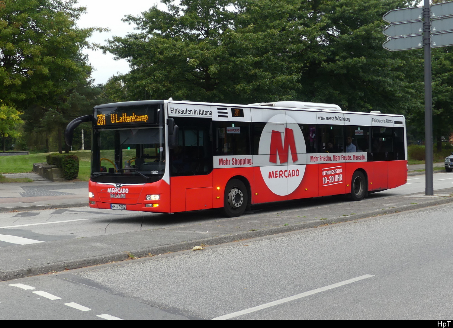 Hamburg VHH ?? - Man Lion`s City Nr.1982  HH.V 9982 unterwegs auf der Linie 281 in Hamburg am 2024.09.17