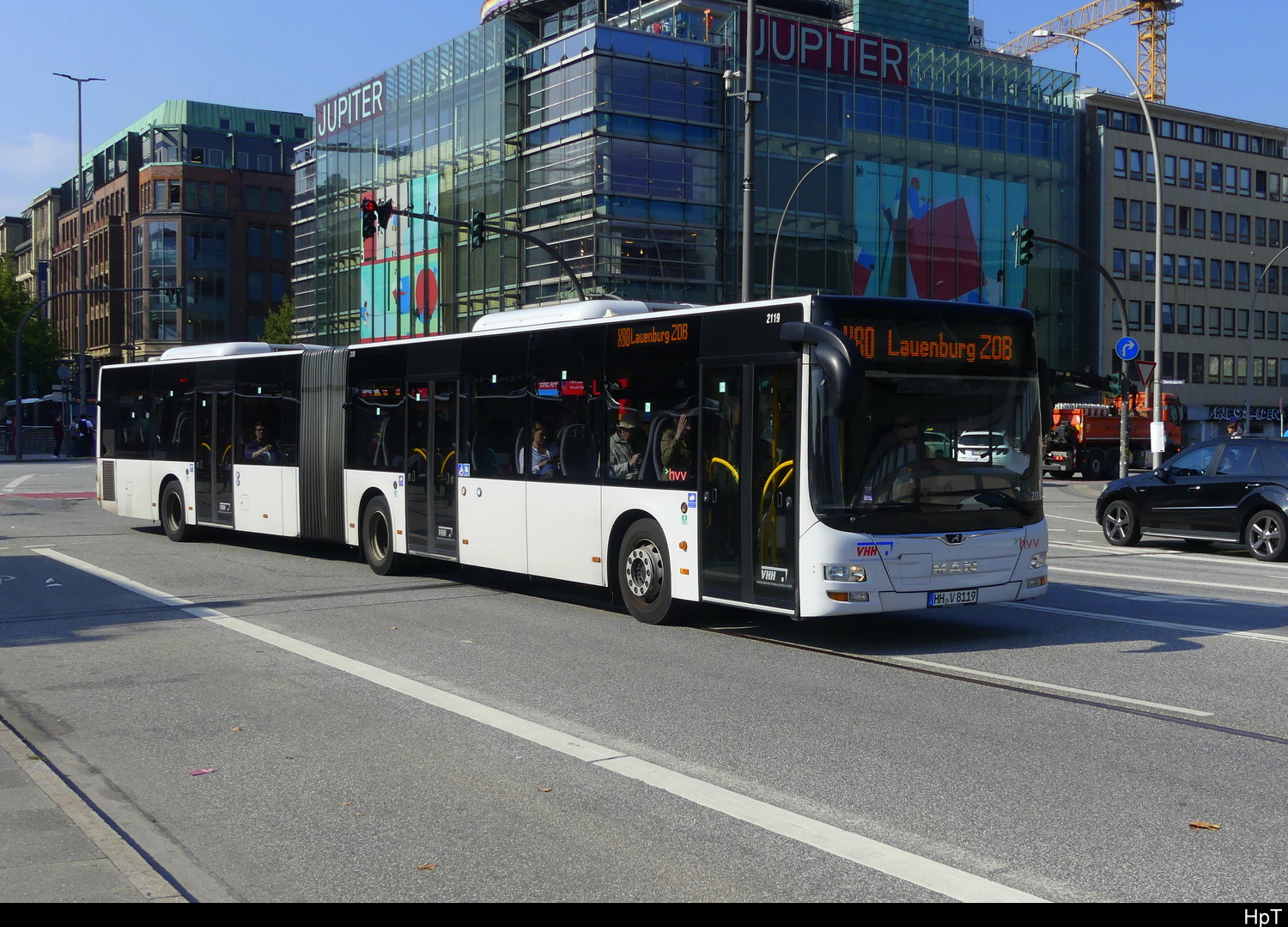 Hamburg VHH-hvv - Man Lion`s City Nr.2119  HH.V 8119 unterwegs auf der Linie X80 in Hamburg am 2024.09.17