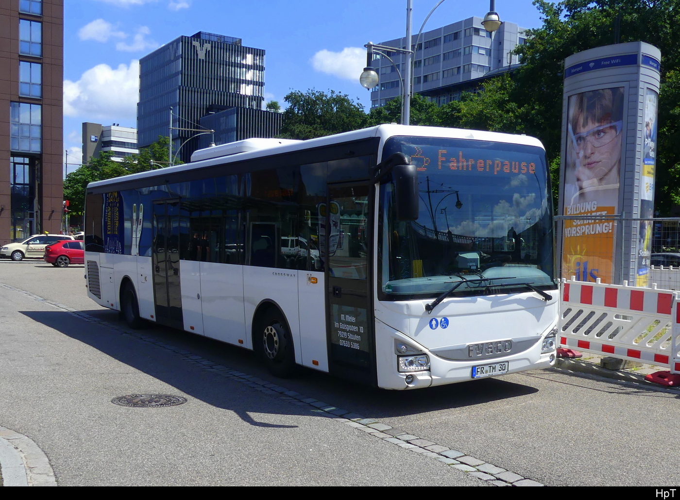 M. Meier / Stauffen - Iveco Crossway FR.TM 30 im Busbahnhof von Freiburg i.B am 2024.06.07