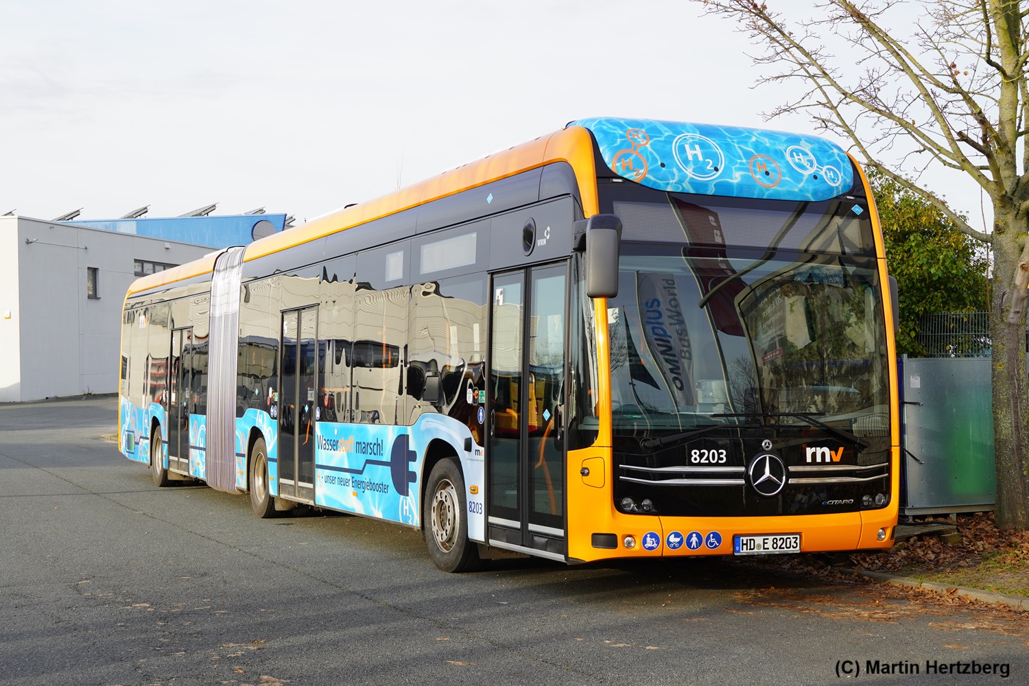 Mercedes eCitaro G Wasserstoff rnv, Hirschberg Januar 2025