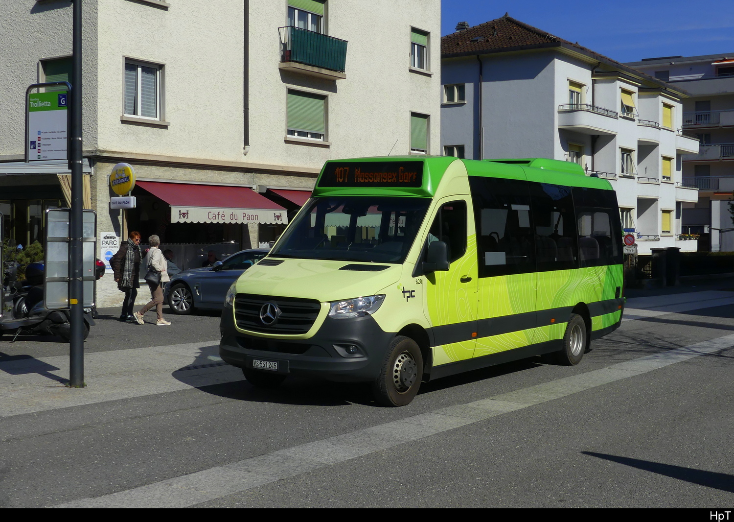 tpc - Mercedes Sprinter Nr.620 unterwegs in Monthey am 07.03.2025