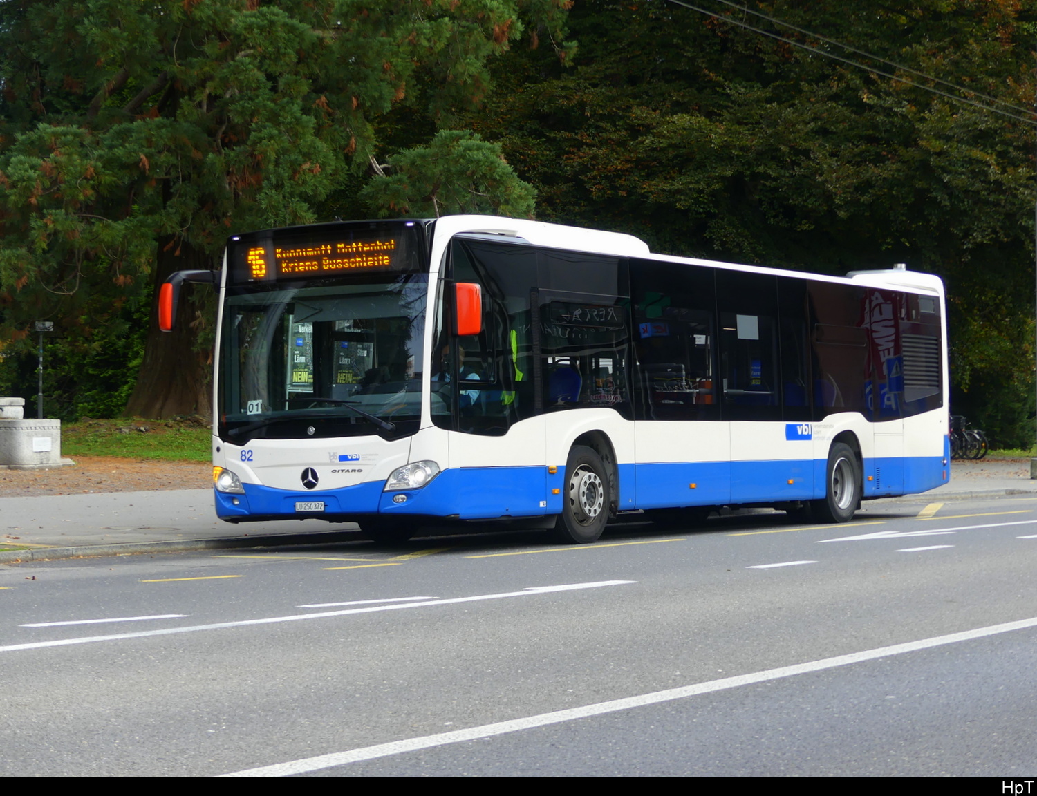 VBL - Mercedes Citaro  Nr.82  LU  250372 unterwegs auf der Linie 16 in Kriens am 2024.10.21