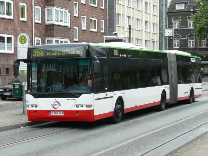 01.09.08,NEOPLAN der BOGESTRA Nr.0167 in Wanne-Eickel.