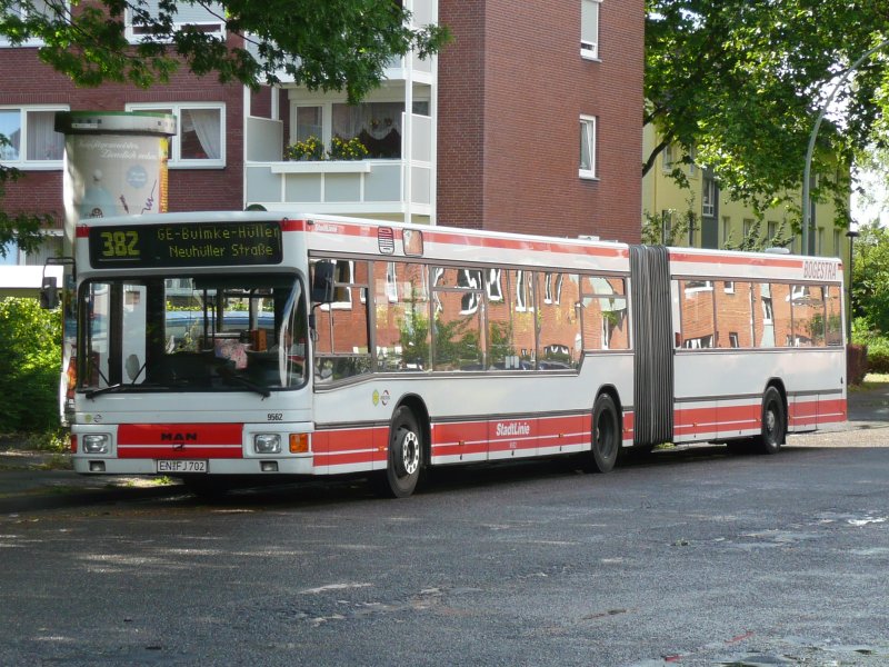 07.07.08,MAN der BOGESTRA Nr.9562 in Gelsenkirchen-Hllen.