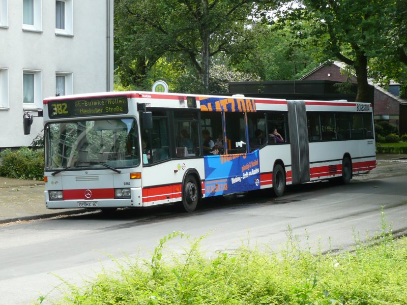 07.07.08,MB der BOGESTRA Nr.9862 in Gelsenkirchen-Bulmke.