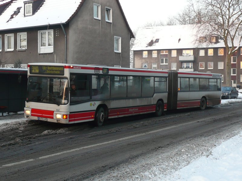 08.01.09,MAN der Bogestra Nr.9567 in Gelsenkirchen-Hllen.