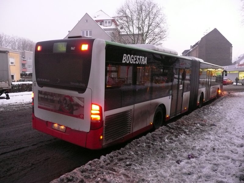 08.01.09,MB-Citaro der Bogestra Nr.0667 in Gelsenkirchen-Hllen.