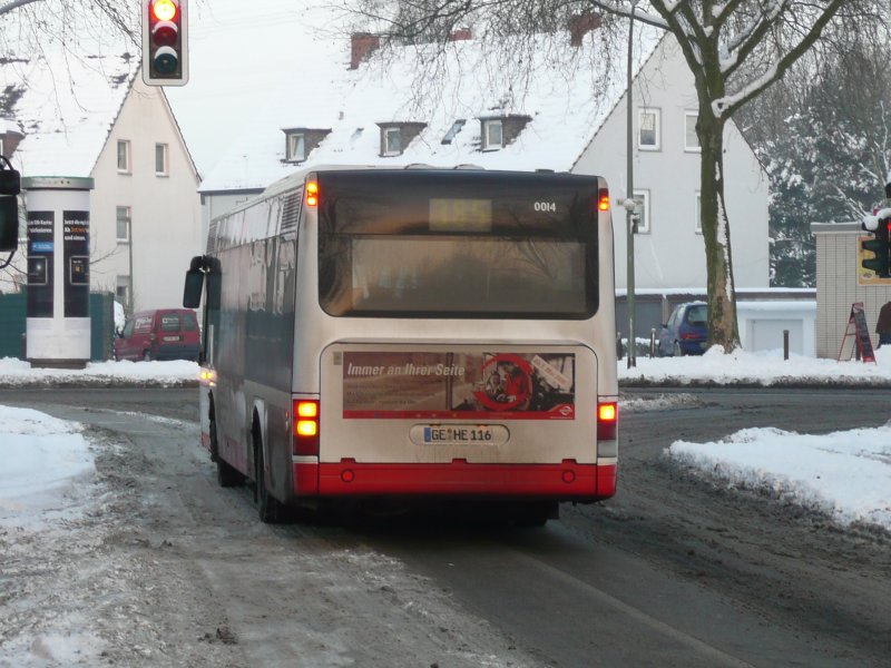 08.01.09,NEOPLAN der Bogestra Nr.0014 in Gelsenkirchen-Hllen.