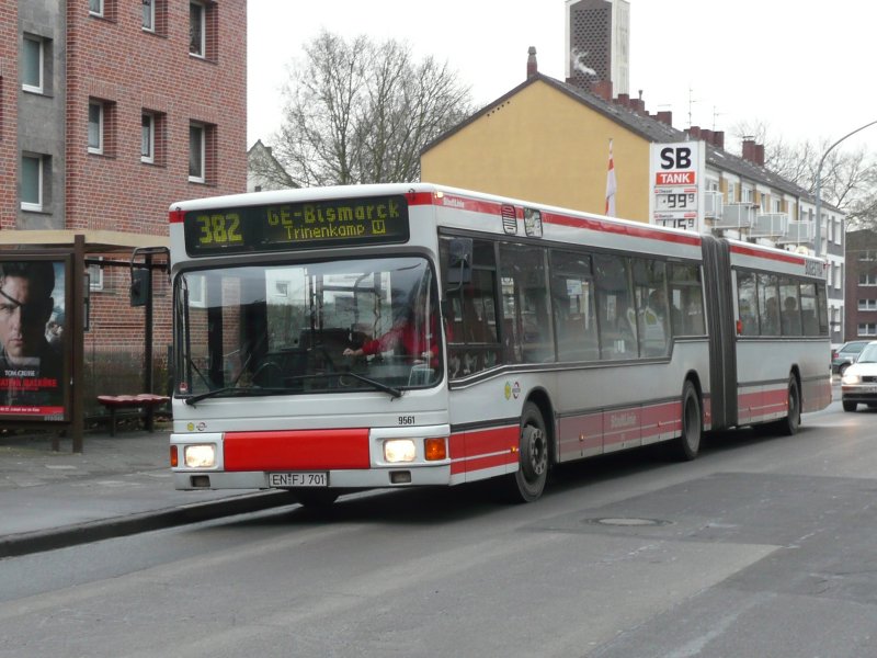 09.02.09,MAN der BOGESTRA Nr.9561 in Gelsenkirchen-Hllen.