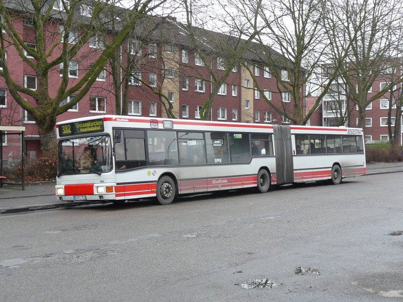 09.02.09,MAN der BOGESTRA Nr.9563 in Gelsenkirchen-Hllen.