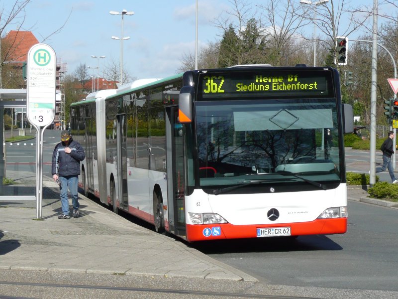 12.04.08,CITARO der HCR,Wanne Eickel Hbf.