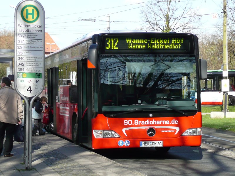 12.04.08,MB-CITARO der HCR,Wanne Eickel Hbf.