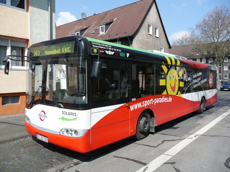 17.04.08,SOLARIS der BOGESTRA Nr.0305,Gelsenkirchen-Hllen.