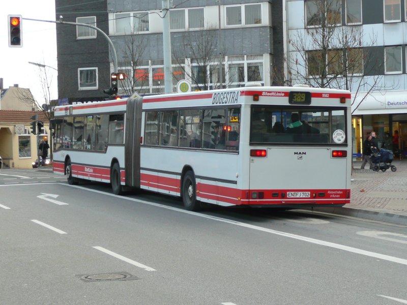 18.02.09,MAN der BOGESTRA Nr.9562 in Wattenscheid.