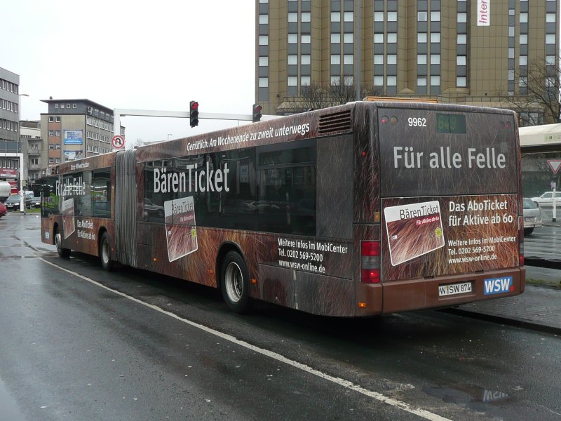 23.01.09,MAN der WSW Nr.9962,Wuppertal Hbf.