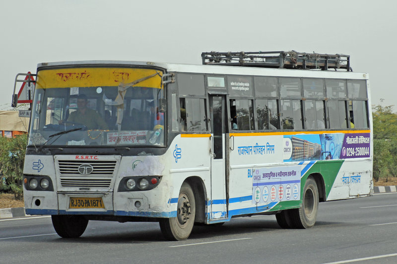 Ashok Leyland 17 Februar 17 Jaipur Kishangarh Expressway Rajasthan Indien Bus Bild De