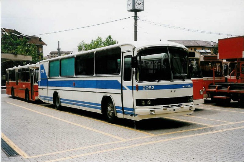Aus Dem Archiv Tl Lausanne Nr 2292 Volvo Am 7 Juli 1999 In Lausanne Depot Borde Bus Bild De