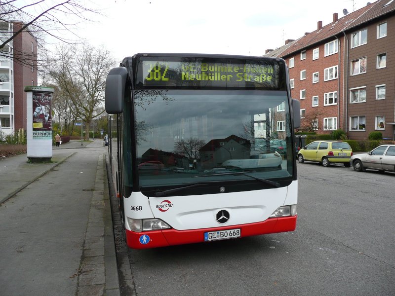 Bogestra 0668,MB-CITARO in Gelsenkirchen-Hllen,29.03.08.