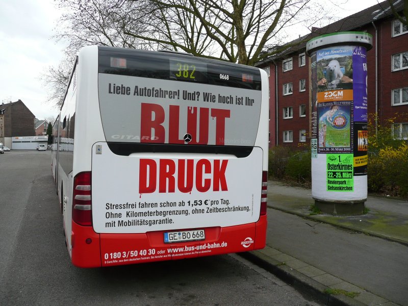 Bogestra 0668,MB-CITARO in Gelsenkirchen_Hllen,29.03.08.