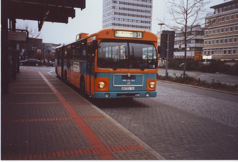 Bogestra,Bochum Hbf,1996,(scan).