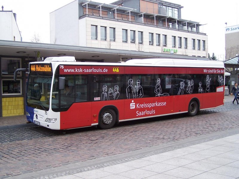 Citaro Le Nr 75 Mit Sparkasse Werbung Am 09 03 11 Bus Bild De