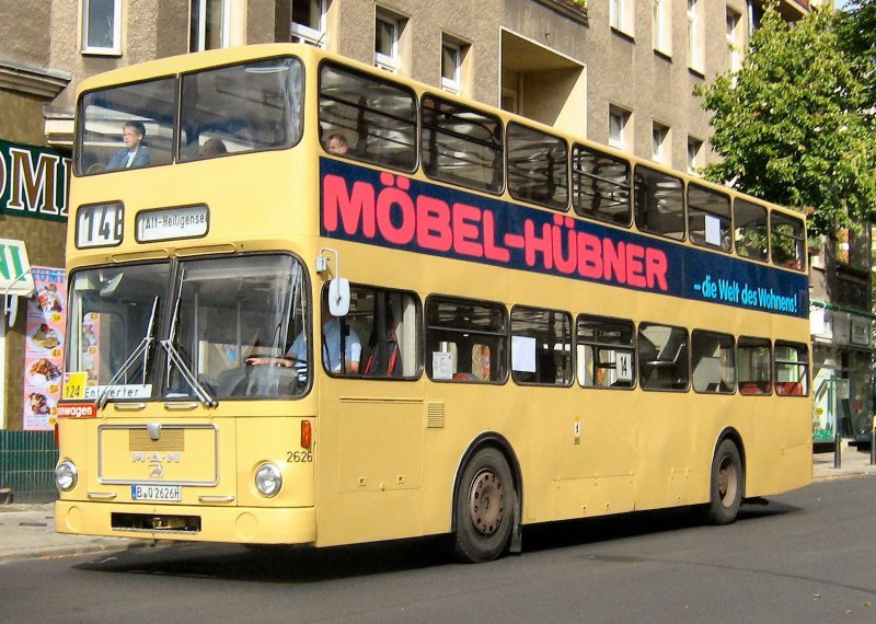 MAN-Doppeldecker in Berlin-Tegel am 13.9.2008