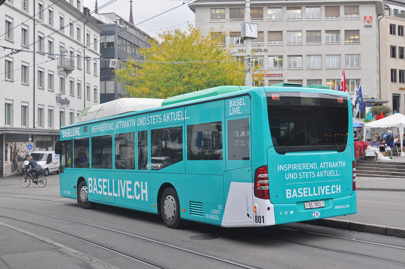 Mercedes Citaro 801 Mit Der Werbung Fur Basel Live Bus Bild De