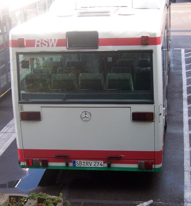 RSW-Bus im Betriebshof der Stadtwerke Vlklingen