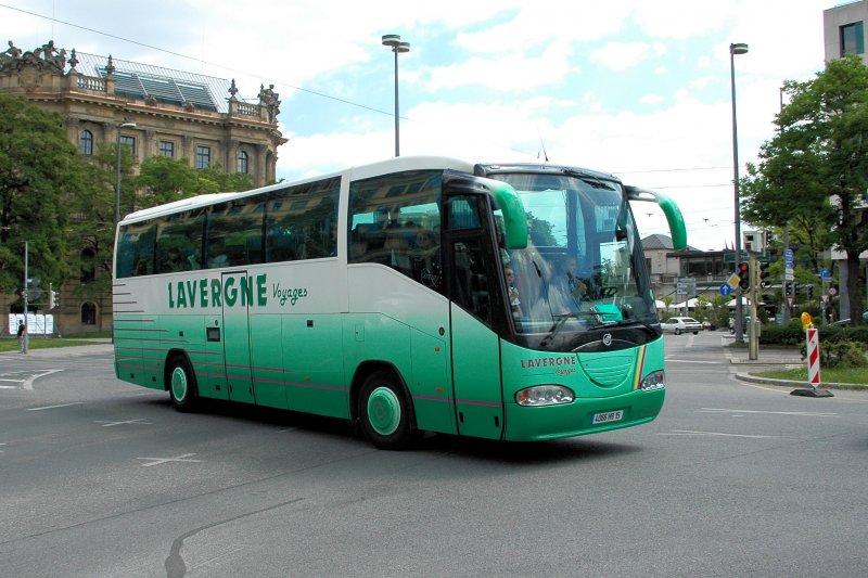 Scania Irisar 13.06.09 in Mnchen-Lenbachplatz/Elisenstrae