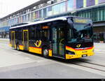 Postauto - MAN Lion`s City Hybrid  TG 158220  vor dem Frauenfeld am 2025.01.12