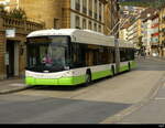 TransN - Hess Trolleybus Nr.138 unterwegs auf der Linie 101 in der Stadt Neuchâtel am 2024.10.03