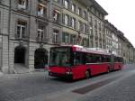 Hess Trolleybus mit der Betriebsnummer 09 auf der Linie 12 an der Kramgasse in Bern. Die Aufnahme stammt vom 14.04.2011.