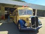 Ein Berna Bus Baujahr 1946  Nr 8 am 7.9.24 in Depot Eptingen 