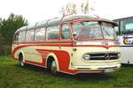 Oldtimer Mercedes O 321 H Vetter Bj. 1960 Fürrer, Europäisches Oldtimerbustreffen im Elsass Oktober 2024